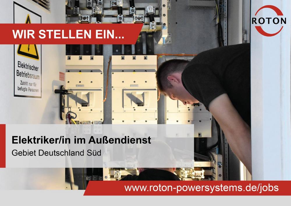 Elektriker im Außendienst (m/w/d) – Gebiet Deutschland Süd (Vollzeit | Bretten)