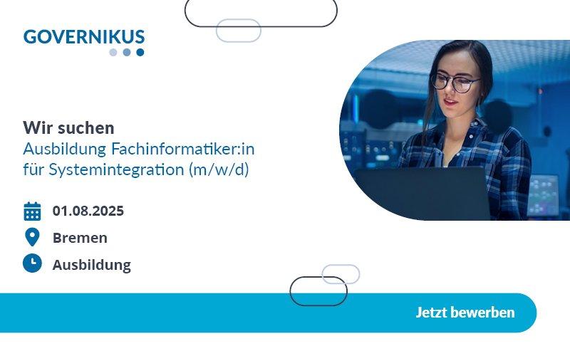 Ausbildung Fachinformatiker:in für Systemintegration (Ausbildung / Duales Studium | Bremen)